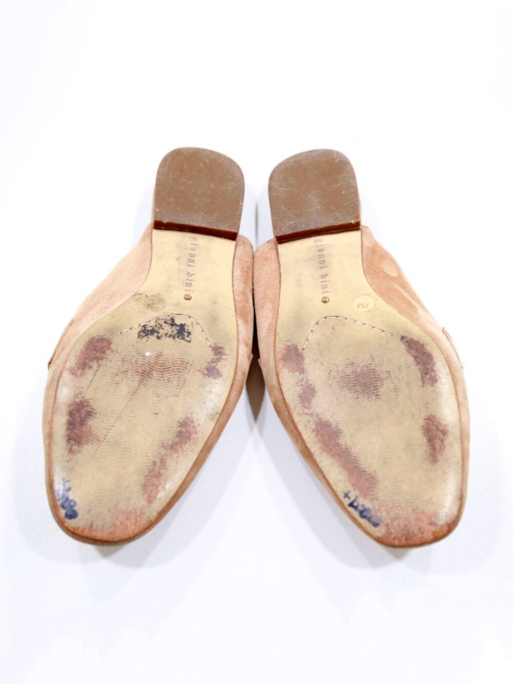 Gianni Bini Mckynlie Tan Suede Leather Lightweight Flat Mules - 7 - Picture 7 of 7